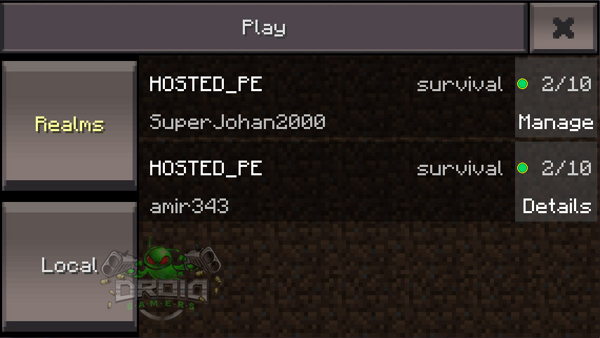 Where to join existing Minecraft servers on Pocket Edition