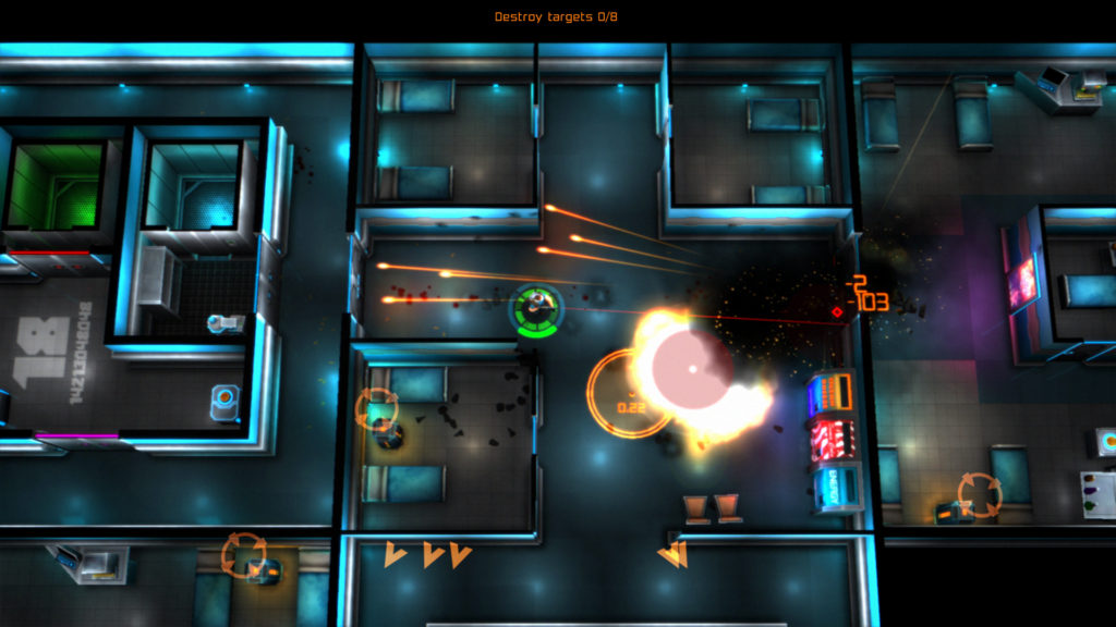 Neon Chrome is a twin stick roguelike shooter out now on Android.