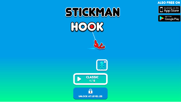 Just casually playing Stickman Hook on poki.com 