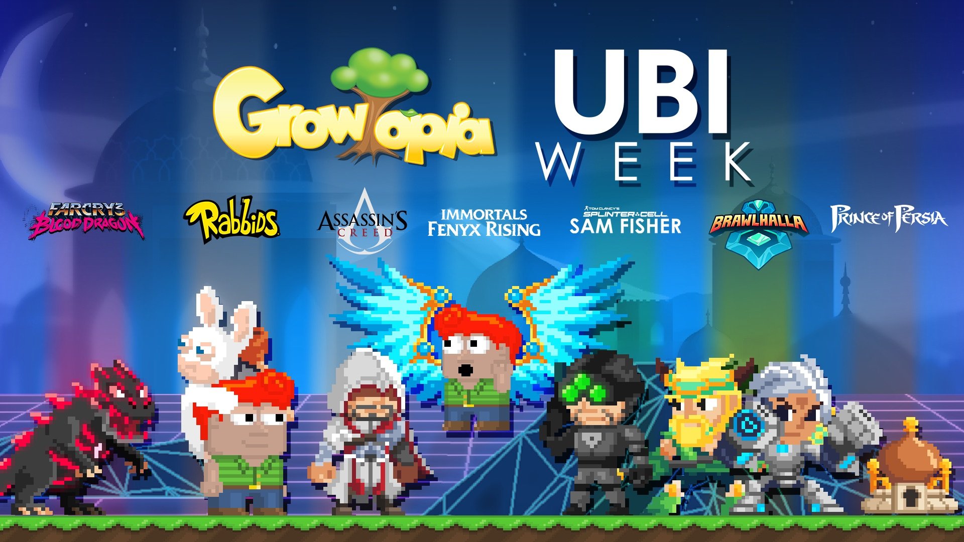 Sandbox MMO Growtopia Will Host Ezio, Rabbids, And More In January Crossover Event thumbnail