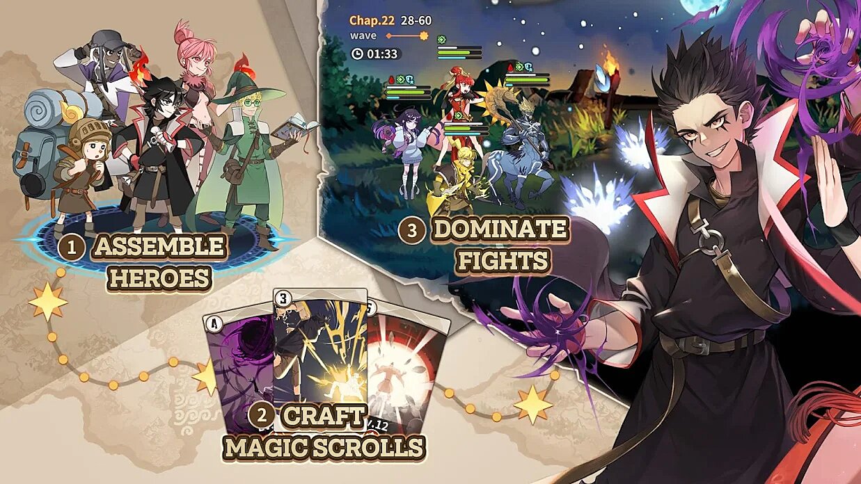Zio And The Magic Scrolls Is An AFK RPG, Out Now On Android thumbnail