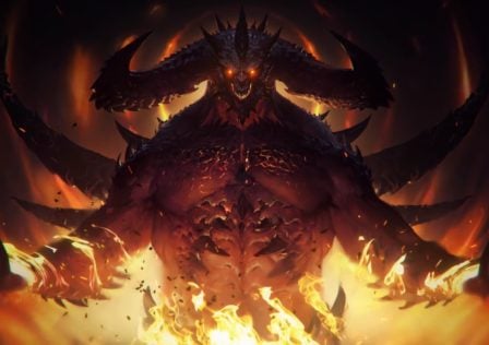 Lord Diablo summoning flames in Diablo Immortal advertisement