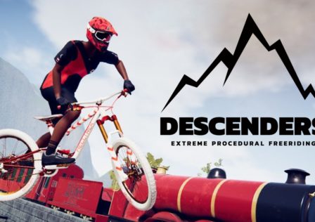 An image of Descenders mobile, BMX over train