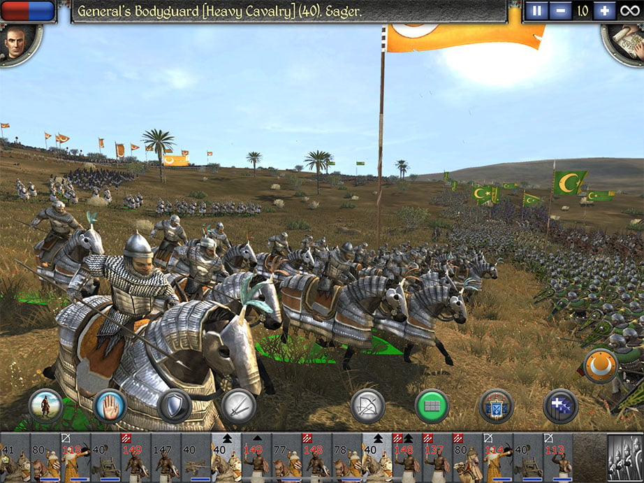 Heavy cavalry charge at infantry - Total War: Medieval II - Kingdoms Faction Guide
