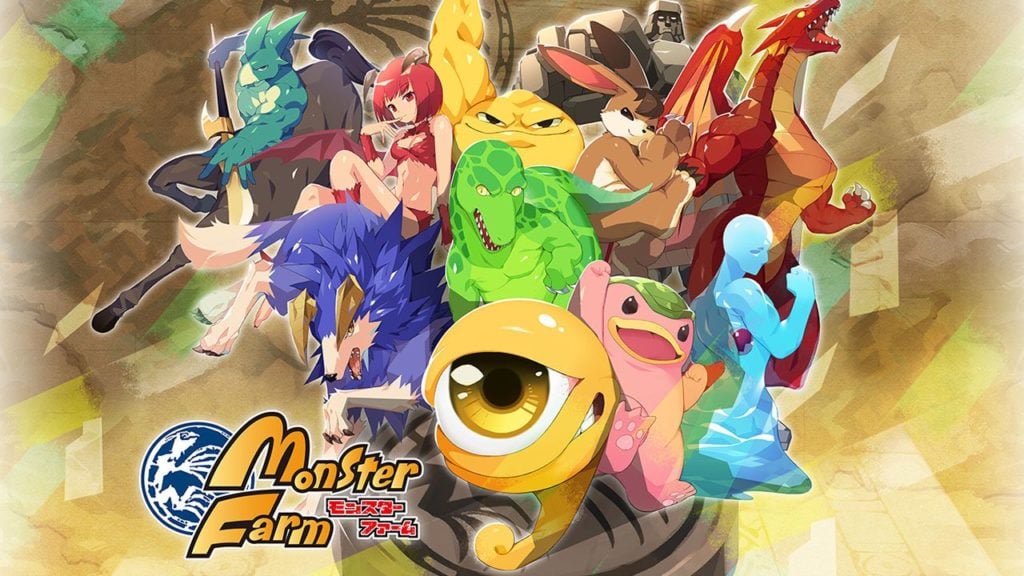 feature image for our LINE: monster rancher release delayed news article with a selection of monsters from the monster rancher series with the monster rancher logo in the bottom left