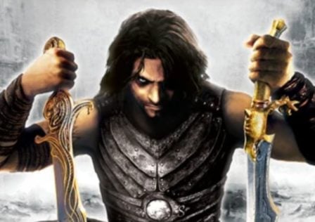 Feature image for our news article on a PSP emulator texture glitch in Prince Of Persia Revelations. It shows the Prince character, holding two swords.