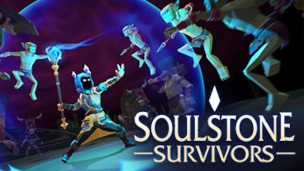 A SoulStone Survivors character battling hordes of minions
