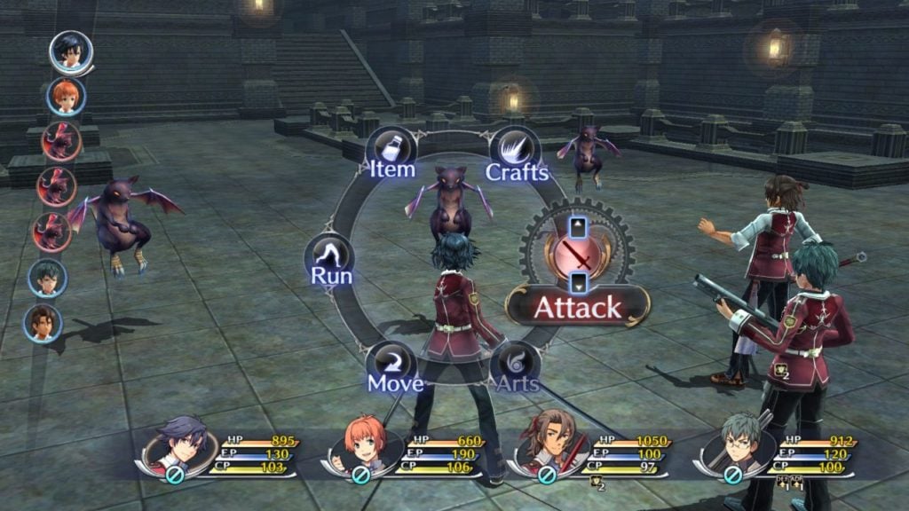 Feature image for out Vita emulator news. It shows a screenshot of the battle system of Trails Of Cold Steel.