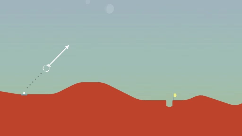 Скриншот из игры «Гольф на Марсе».
