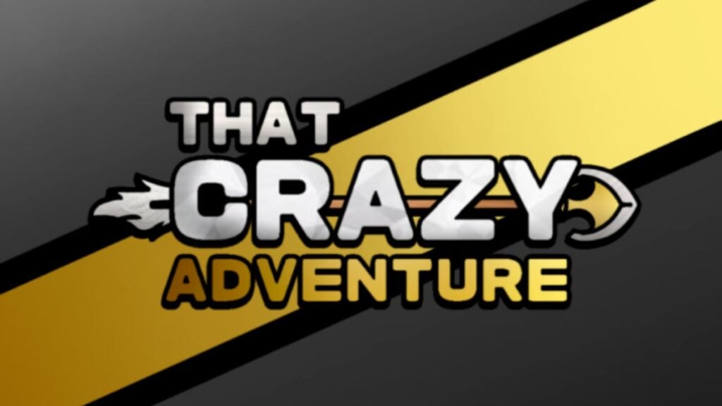 Feature image for our That Crazy Adventure codes guide. It sows that game's logo, which featured a Stand Arrow.