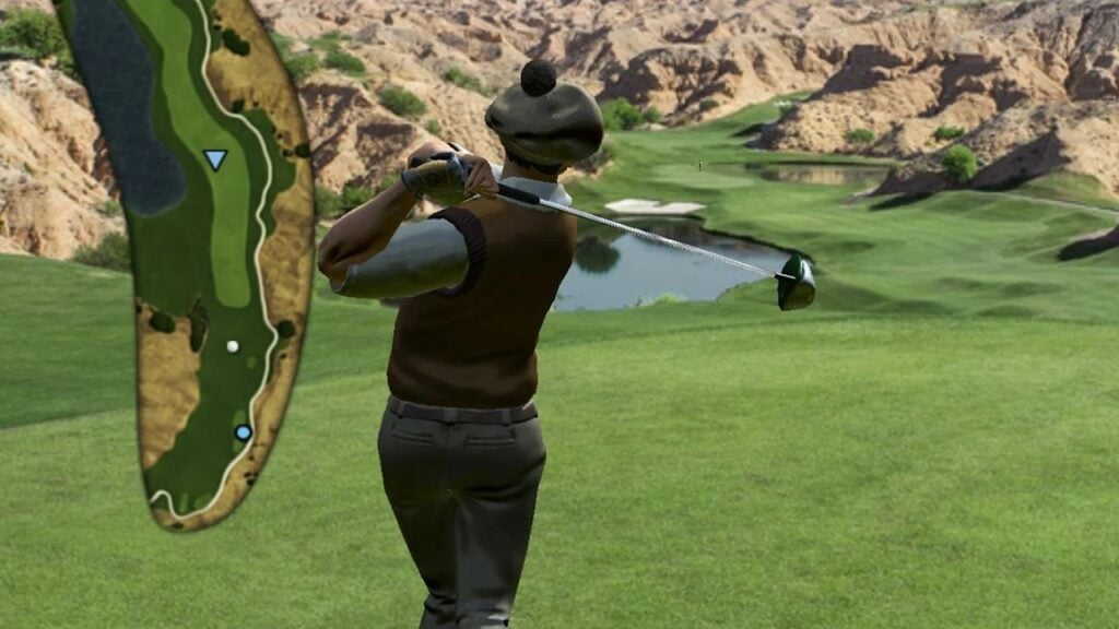 Image for an entry in our best Android gold games feature. A screenshot from WGT Golf.