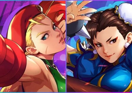 feature image for our street fighter: duel pre-registration news piece, the image features promo art of street fighter characters called chun li and cammy