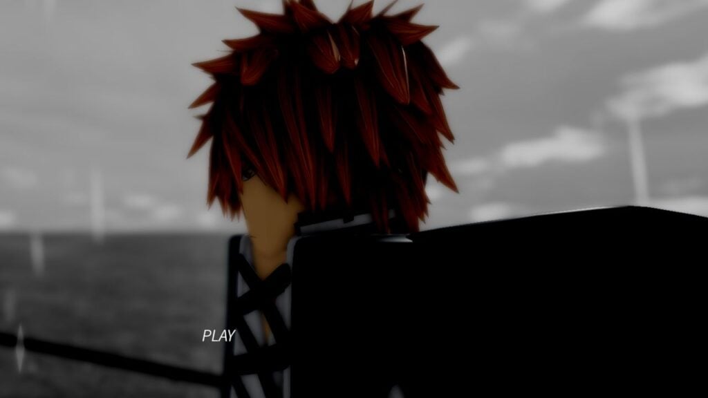 Feature image for our Project Mugetsu Shikai tier list. It shows a Roblox character model resembling Ichigo Kurosaki facing away from the camera.