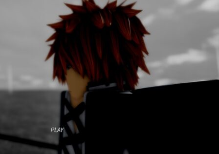 Feature image for our Project Mugetsu Shikai tier list. It shows a Roblox character model resembling Ichigo Kurosaki facing away from the camera.