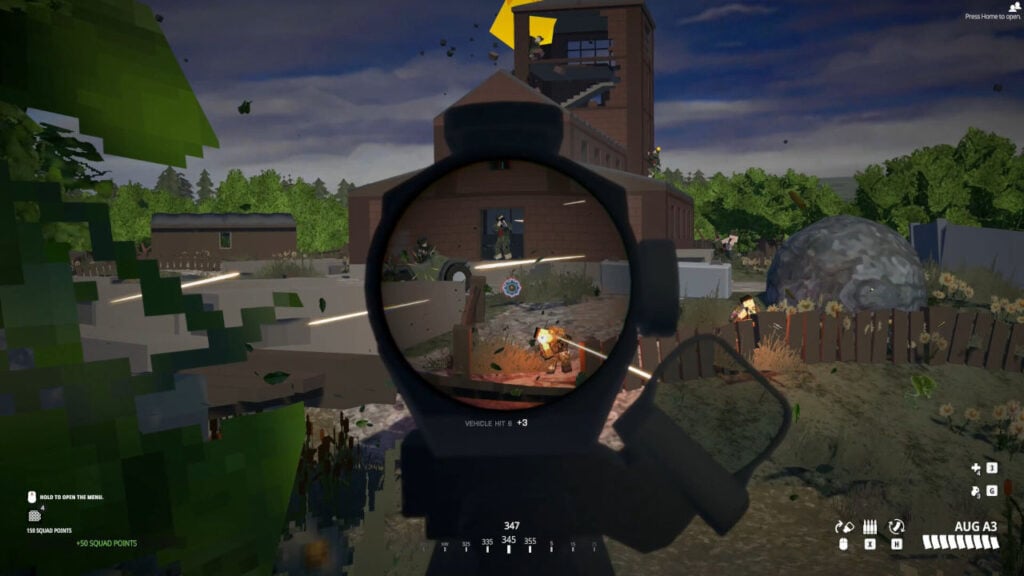 A character aiming at a player in BattleBit Remastered.