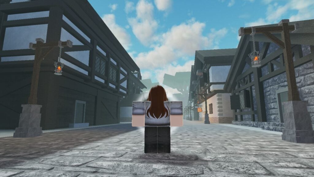 Feature image for our Arcane Lineage Classes guide. It shows a player character stood in a town street.