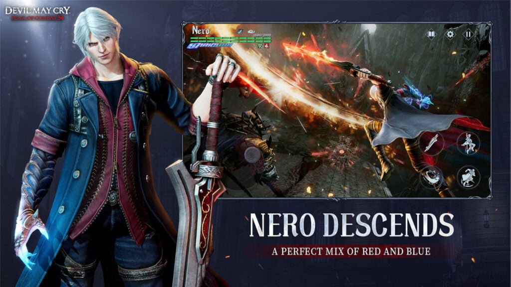 Nero in Devil May Cry: Peak of Combat.