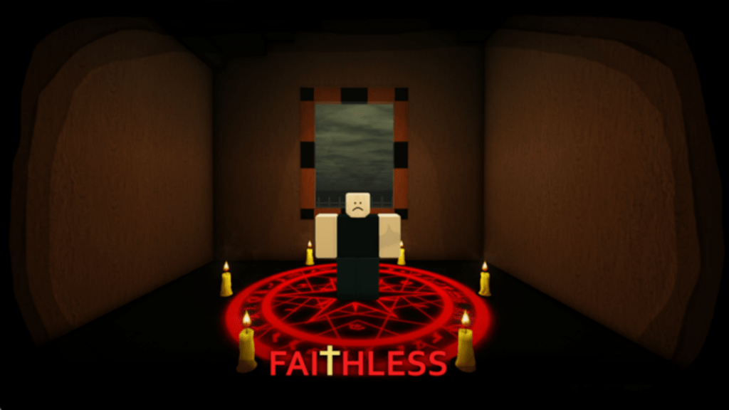 A Roblox character in Faithless.