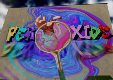 Feature image for our Peroxide Shikai tier list. It shows an in-game screen with swirly graffiti spelling out 'Peroxide'.