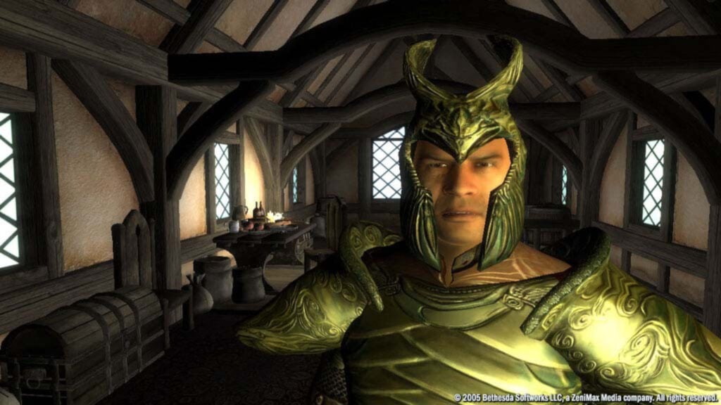 You can play Elder Scrolls Oblivion on Winlator, and this screenshot depics an NPC in-game.