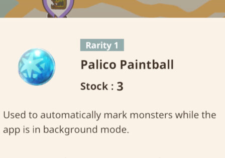 The Palico paintball in Monster Hunter Now.