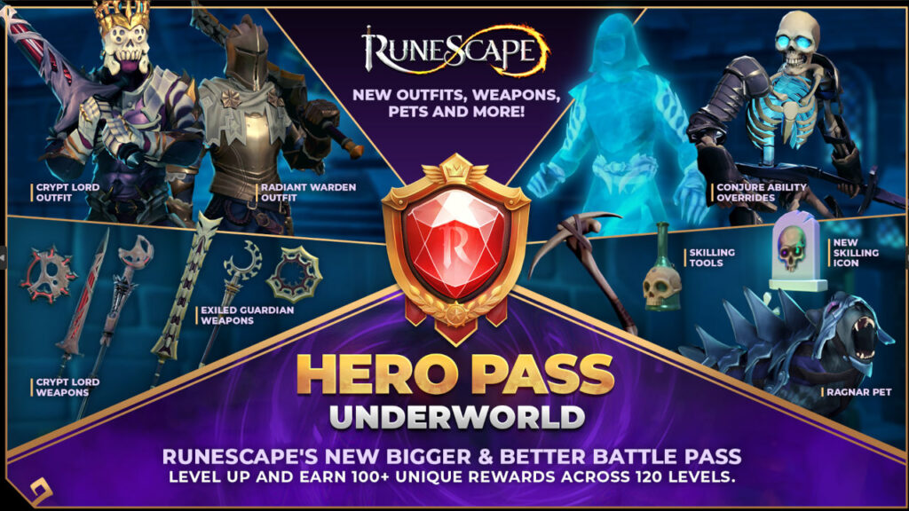 RuneScape Hero Pass detailed.