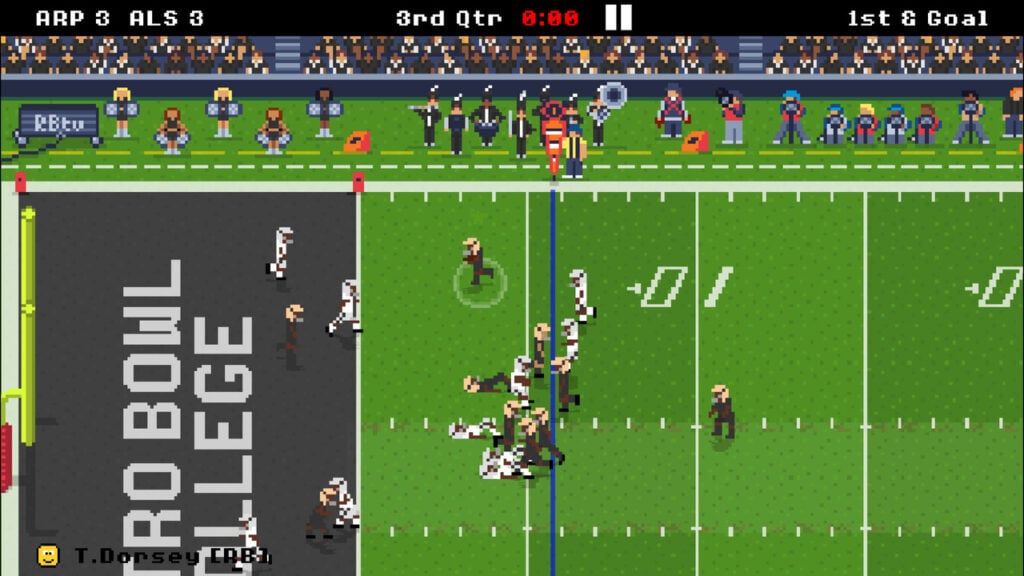 Featured image for our news on Retro Bowl College: Major Update, depicting a screenshot of the game.