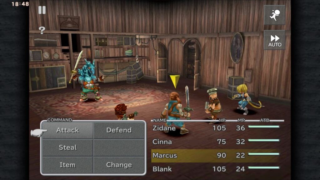 Feature image for our best Android RPGs. It shows a battle screen in Final Fantasy IX.