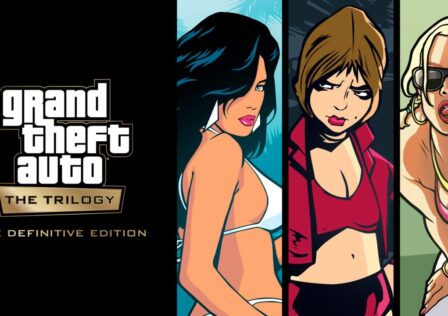 Feauture image for our Grand Theft Auto news piece. It shows promo art of women from GTA 3, GTA Vice City, and GTA San Andreas.