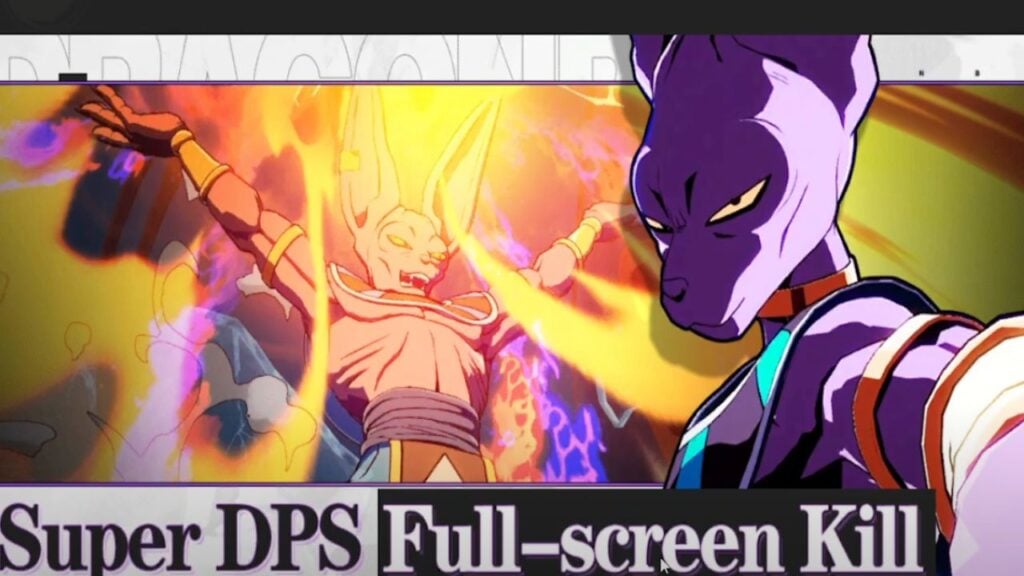 Feature image for our Saiyan: Battle For Supremacy codes guide. It shows a model of Beerus in-game.