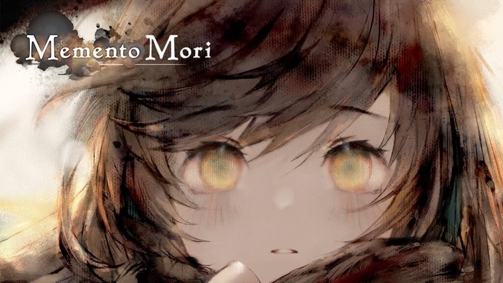 The feature image of the "The Memento Mori Lament Collection Vol.1" has a brunette with golden eyes in a blurry aesthetic.