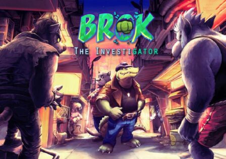 featured image for our news on Brok the InvestiGator. it features brok, the alligator and two animal goons in an alley.