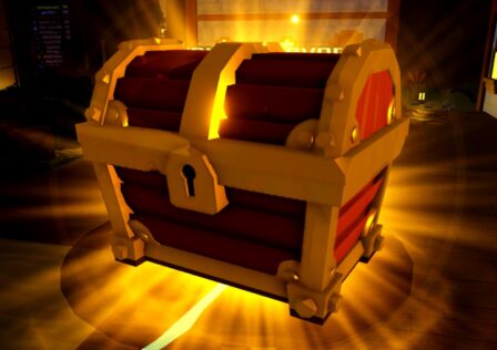 An image of a Castaway Chest from Roblox game Blades of Chance.