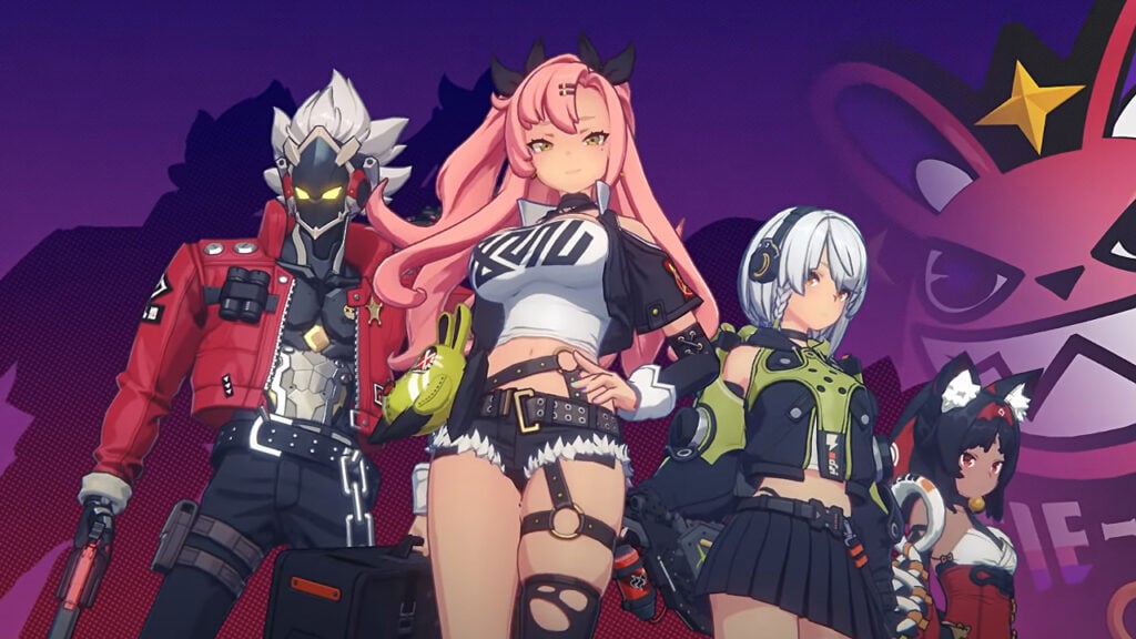 The feature image for the Zenless Zone Zero CBT news is characters from the game.