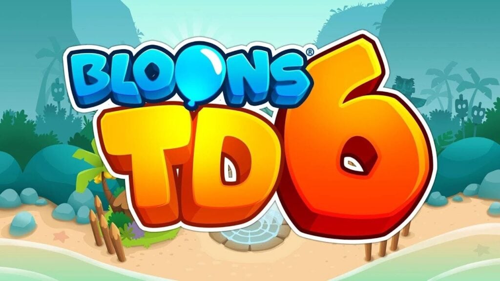 The feature image for Bloons TD 6 Sale news is the logo of the game in the colors blue and orange against the backdrop of a forest.