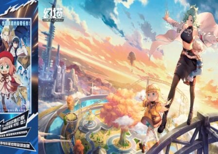 The feature image for news on Tower of Fantasy Spy x Family promotion is the promotion poster on the left side and characters from the game on the right.