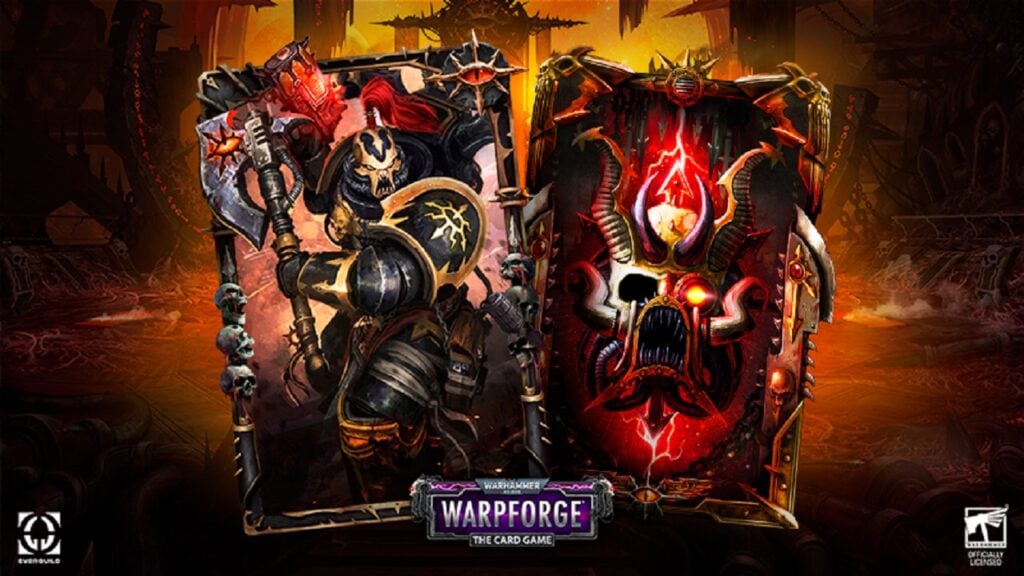 featured image for our new son Warhammer 40K: Warpforge’s New Reinforcement Dark Zealots. it features the warlord Ghallaron the Pious.