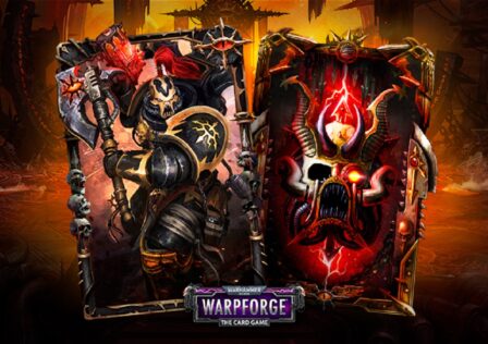 featured image for our new son Warhammer 40K: Warpforge’s New Reinforcement Dark Zealots. it features the warlord Ghallaron the Pious.