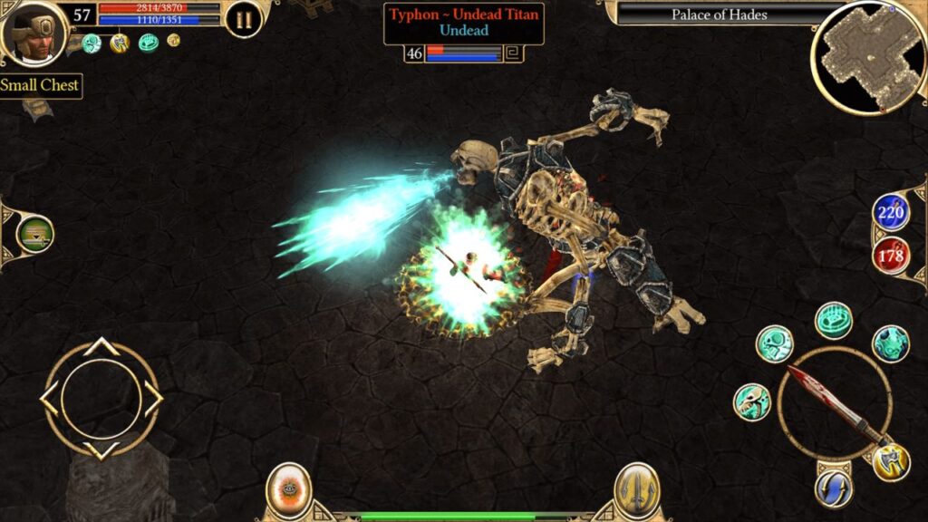 Feature image for our best Android sales and deals this week. It shows a screen from Titan Quest, with the player fighting a giant skeleton.