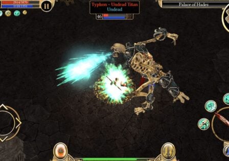 Feature image for our best Android sales and deals this week. It shows a screen from Titan Quest, with the player fighting a giant skeleton.