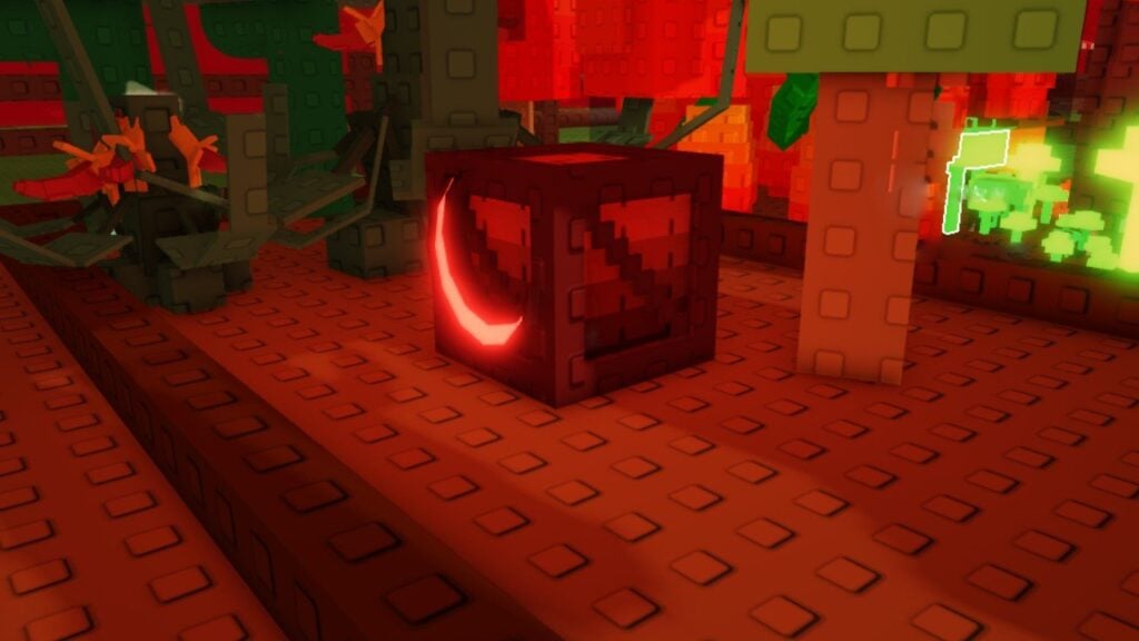 Our guide on the Grow A Garden Bloodmoon Crate. It shows the Bloodmoon Crate in a garden.