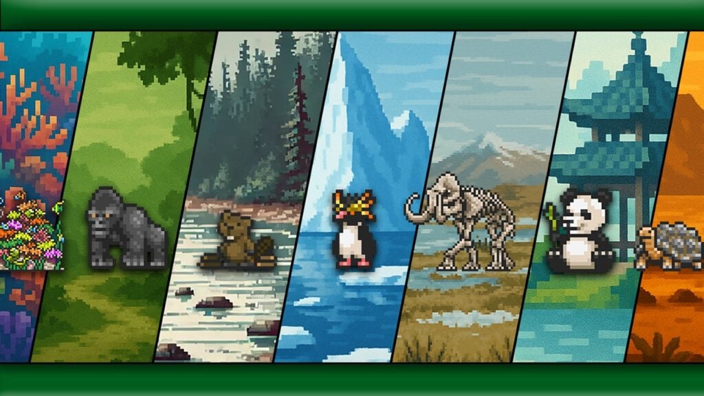 featured image for our news on Orna: The GPS RPG Natureblight. It shows a collage of different animals in different habitats.