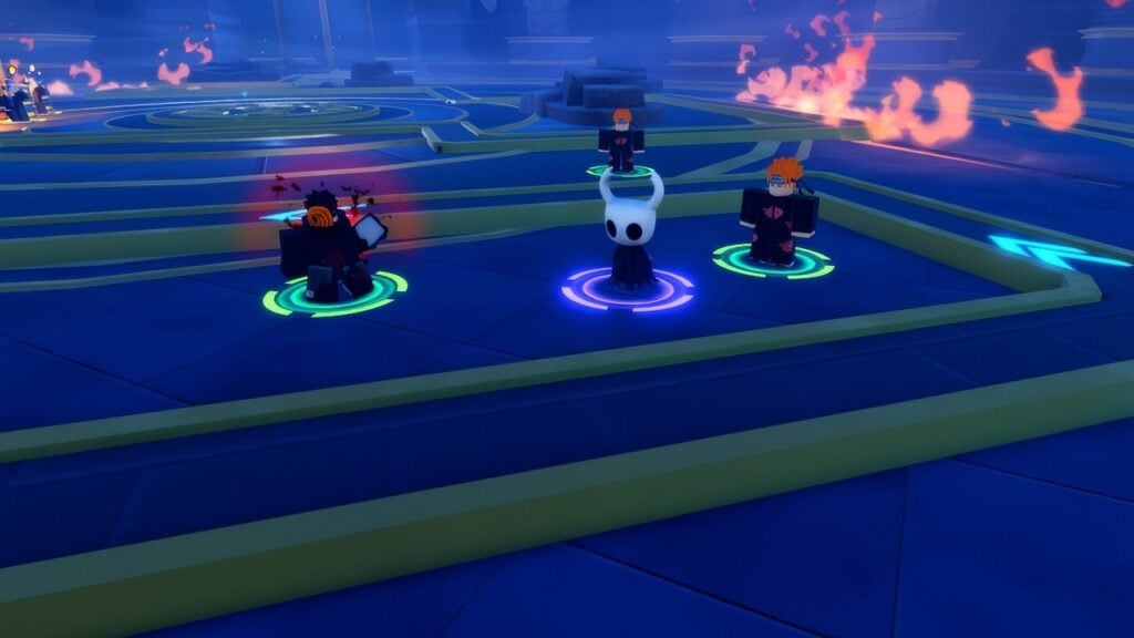 Feature image for our Anime Vanguards Hollowseph guide. It shows Hollowseph on the field.