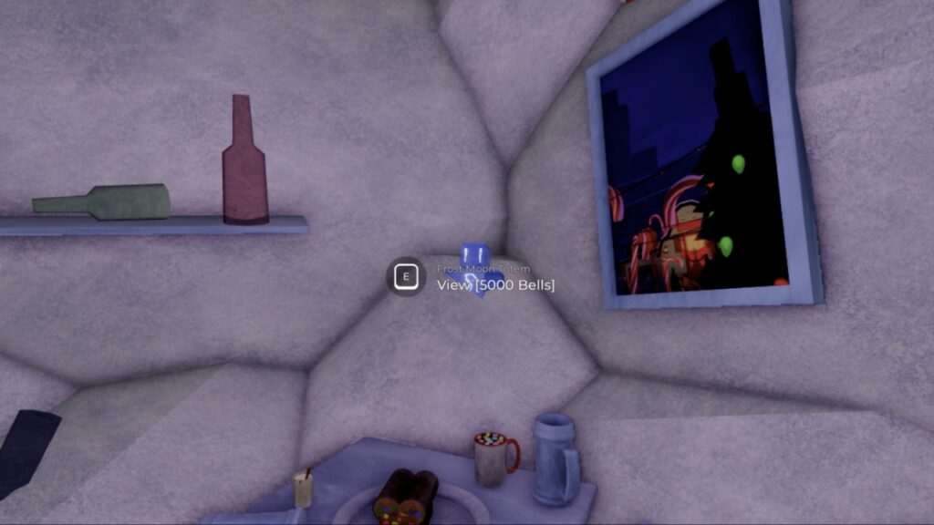 Feature image for our Fisch Frost Moon Totem guide showing a totem inside an igloo.