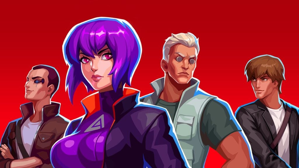 featured image for our news on Bullet Echo Ghost in the Shell: SAC_2045. It shows the anime's characters like Major Motoko Kusanagi and Batou.