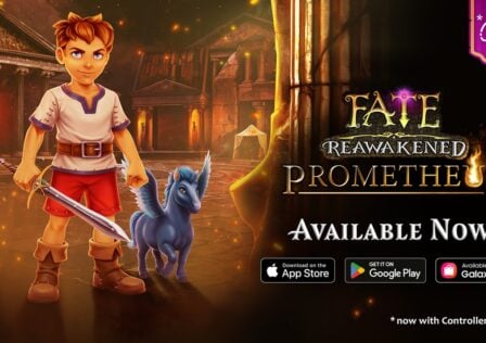 featured image for our news on FATE: Reawakened Prometheus. It shows a little boy and a black horse with wings.