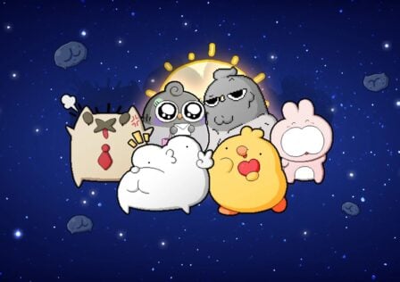 featured image for our news on Pixel Starships KennyGifs. It shows six KennyGifs against a space background.