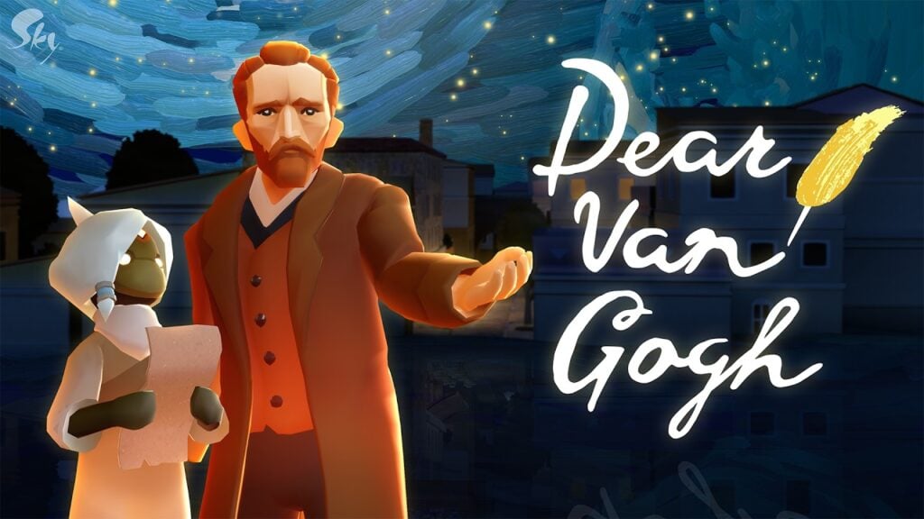 featured image for our news on Sky: Children of the Light Dear Van Gogh Event. It shows Van Gogh and a Sky child.